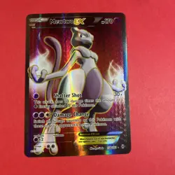 Pokemon Mewtwo EX TCG Full Art Ultra Rare Card XY Breakthrough 158/162 - Image 1