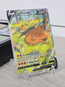 Pokemon Card TCG Charizard V SWSH Black Star Promos Holo Full Art SWSH260 NM - Image 1