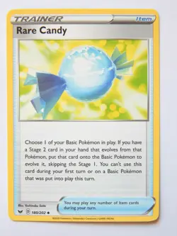 Rare Candy 180/202 (NM, Pokemon Card, Sword & Shield, 2020, Item, Uncommon) - Image 1