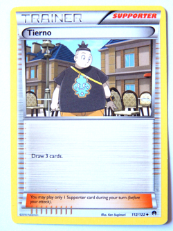 Tierno 112/122 (NM, Pokemon Card, BREAKPoint, 2016, Supporter, Uncommon) - Image 1