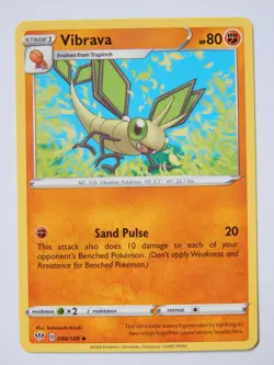 Vibrava 090/189 (NM, Pokemon Card, Darkness Ablaze, 2020, Fighting, Uncommon) - Image 1