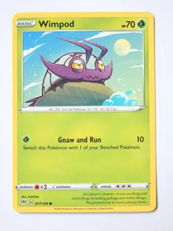 Wimpod 017/189 (NM, Pokemon Card, Darkness Ablaze, 2020, Grass, Common) - Image 1