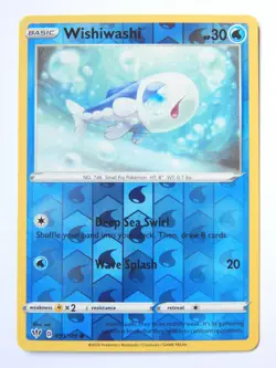 Wishiwashi 050/189 (NM, Pokemon Card, Darkness Ablaze, 2020 Water, Reverse Holo) - Image 1