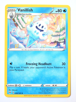 Vanillish 046/189 (NM, Pokemon Card, Darkness Ablaze, 2020, Water, Uncommon) - Image 1
