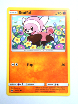 Stufful 55/111 (NM, Pokemon Card, Crimson Invasion, 2017, Fighting, Common) - Image 1
