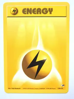 Energy 130/132 (NM, Pokemon Card, Vintage, Gym Heroes, 2000, Lightning, Common) - Image 1