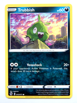 Trubbish 043/073 (NM, Pokemon Card, Champion's Path, 2020, Darkness, Common) - Image 1