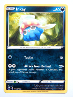 Inkay 044/073 (NM, Pokemon Card, Champion's Path, 2020, Darkness, Common) - Image 1