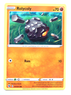 Rolycoly 031/073 (NM, Pokemon Card, Champion's Path, 2020, Fighting, Common) - Image 1
