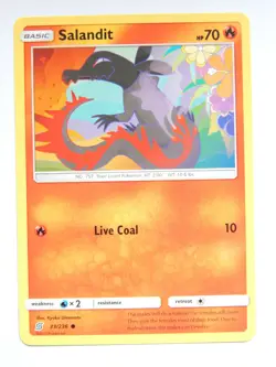 Salandit 33/236 (NM, Pokemon Card, Unified Minds, 2019, Fire, Common) - Image 1