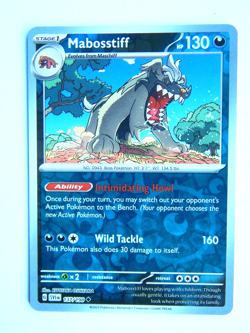 Mabosstiff 137/198 NM Pokemon Card Scarlet & Violet SVI EN Darkness Reverse Holo - Image 1