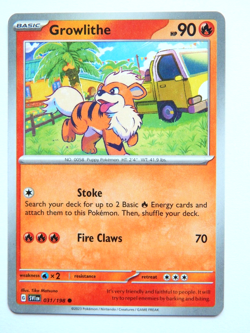 Growlithe 031/198 NM Pokemon Card Scarlet & Violet SVI EN 2023 Fire Common - Image 1