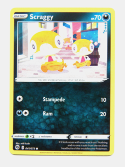 Scraggy 041/073 (NM, Pokemon Card, Champion's Path, Darkness, Common) - Image 1