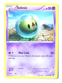 Solosis 33/124 (NM, Pokemon Card, Fates Collide, 2016, Psychic, Common) - Image 1