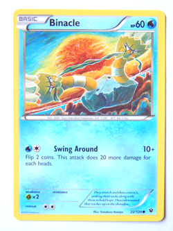 Binacle 22/124 (NM, Pokemon Card, Fates Collide, 2016, Water, Common) - Image 1