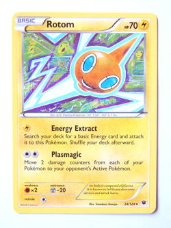 Rotom 24/124 (NM, Pokemon Card, Fates Collide, 2016, Lightning, Rare) - Image 1