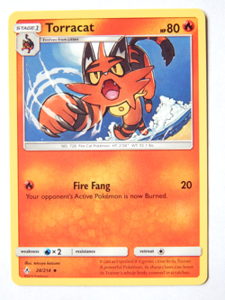 Torracat 28/214 (NM, Pokemon Card, Unbroken Bonds, 2019, Fire, Uncommon) - Image 1