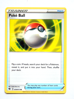 Poke Ball 059/073 (NM, Pokemon Card, Champion's Path, Trainer, Item, Common) - Image 1