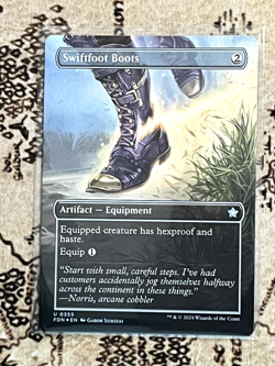 Swiftfoot Boots (Borderless) - Foundations - 355 - #Near Mint Foil - Image 1