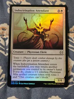 Indoctrination Attendant FOIL Phyrexia: All Will Be One Magic MTG - Image 1