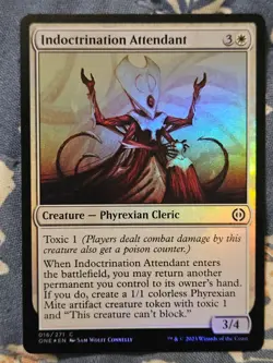 Indoctrination Attendant FOIL Phyrexia: All Will Be One Magic MTG - Image 3