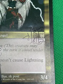 MTG Signed Lightning Angel Apocalypse RK Post - Image 4