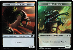 Servo / Phyrexian Wurm (0018) Dbl-Sided Token (FOIL) - Modern Horizons 3 - MTG - Image 1
