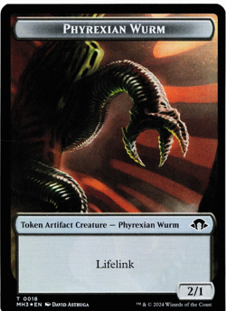 Servo / Phyrexian Wurm (0018) Dbl-Sided Token (FOIL) - Modern Horizons 3 - MTG - Image 2