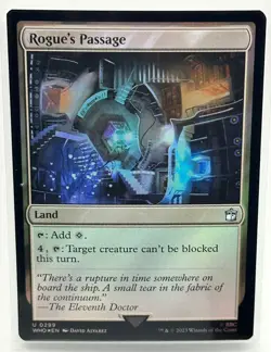Rogue's Passage, Doctor Who, MTG Magic the Gathering, FOIL (299) NM - Image 1