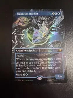 MTG - NM - Quantum Riddler - Borderless - Foil - Edge of Eternities - Image 1