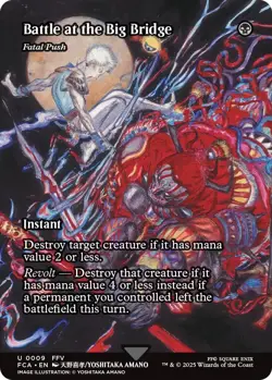 MTG Foil - Battle at the Big Bridge - Fatal Push (Showcase) - 9 / NM / English - Image 1