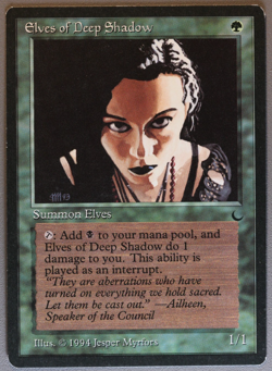 Elves of Deep Shadow - MTG - The Dark - Magic: The Gathering - Image 1