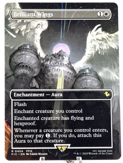 MTG Brilliant Wings (borderless) Final Fantasy Regular Rare 454 - Image 1