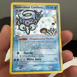 Snow-cloud Castform 25/101 Hidden Legends Reverse Holo English Pokemon Card - Image 2