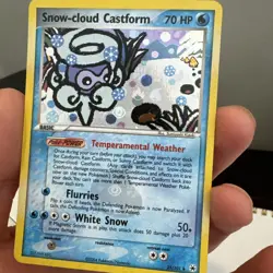 Snow-cloud Castform 25/101 Hidden Legends Reverse Holo English Pokemon Card - Image 5