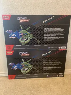 Pokemon TCG Crown Zenith Sea and Sky Premium Collection Boxes Lot of 2!! New!! - Image 2