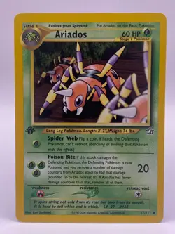 Ariados 27/111 - Neo Genesis 1st Edition Uncommon Pokemon TCG -Near Mint - Image 1