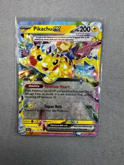 Pokemon TCG Pikachu ex Surging Spark 057/191 Holo Double Rare MINT - Image 1