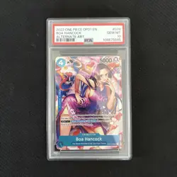 Boa Hancock One Piece OP01-078 SR Alt Art English PSA 10 - Image 1