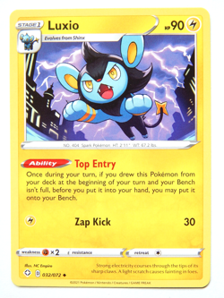 Luxio 032/072 (NM, Pokemon Card, Shining Fates, 2021, Lightning, Uncommon) - Image 1