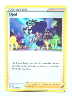 Opal 158/185 (NM, Pokemon Card, Vivid Voltage, 2020, Supporter, Uncommon) - Image 1
