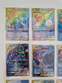 Pokemon GX Tag Team Holo Bundle (9 Cards) Raichu, MUK, Espeon (PRXY Fan Display) - Image 2