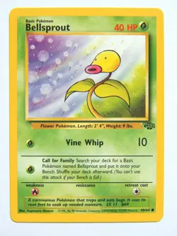 Bellsprout 49/64 (NM, Pokemon Card, Vintage , Jungle, 1999, Grass, Common) - Image 1