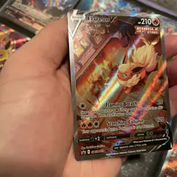 Flareon v SWSH179 Sword & Shield Promo Holo Card Near Mint Condition - Image 4