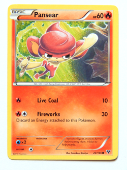 Pansear 22/146 - LP Pokemon Card XY 2014 Fire Common - Image 1