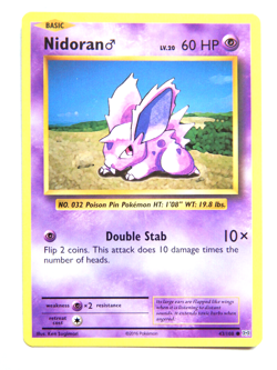 Nidoran 43/108 (NM, Pokemon Card, Evolutions, 2016, Psychic, Common) - Image 1