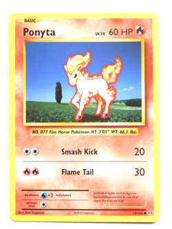 Ponyta 19/108 (NM, Pokemon Card, Evolutions, 2016, Fire, Common) - Image 1