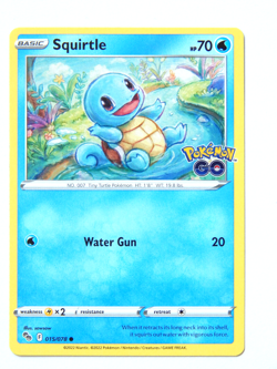 Squirtle 015/078 (NM, Pokemon Card, Pokemon Go, 2022, Water, Common) - Image 1