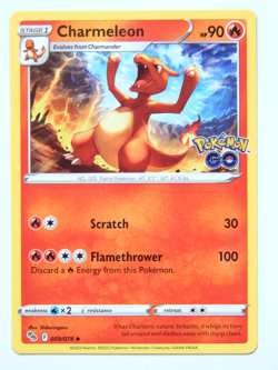 Charmeleon 009/078 (NM, Pokemon Card, Pokemon Go, 2020, Fire, Uncommon) - Image 1