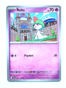 Ralts 084/198 NM Pokemon Card Scarlet & Violet SVI EN 2023 Psychic Common - Image 1